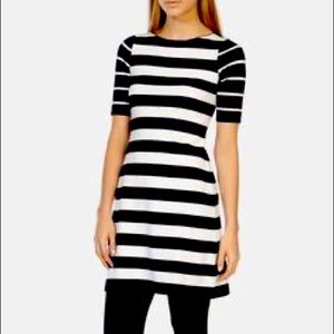 KAREN MILLEN Stripe Bandage Pencil Stretch Dress 1